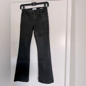 Frame bootleg croc effect jeans